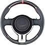Carkooler DIY Stitching Carbon Fiber Steering Wheel Cover for Toyota 86 / Scion FR-S 2013-2016 / Subaru BRZ 2013 2014 2015 2016 15 inches Leather Interior Accessories (Carbon Fiber+Leather)