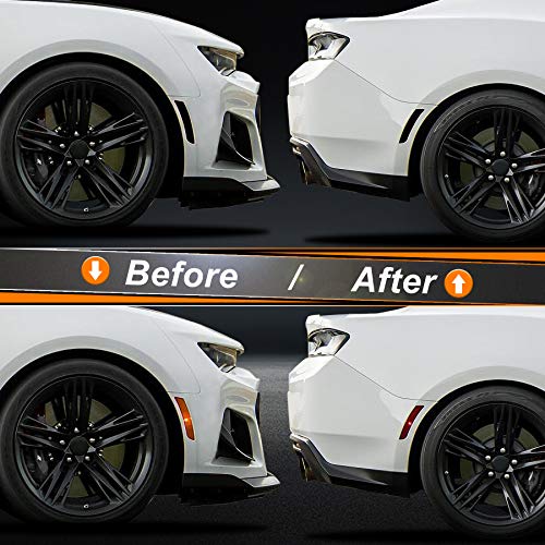Ndrush Blackout Side Marker Lights Vinyl Tint Film Precut Overlay Front Rear Sidemarker Wrap Cover Compatible With Chevy Camaro 2016 To 2021 #TOP3