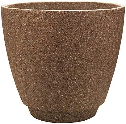 Southern Patio 20" Metro Poly-Resin Planter, Granite Brown - RMT2004GB