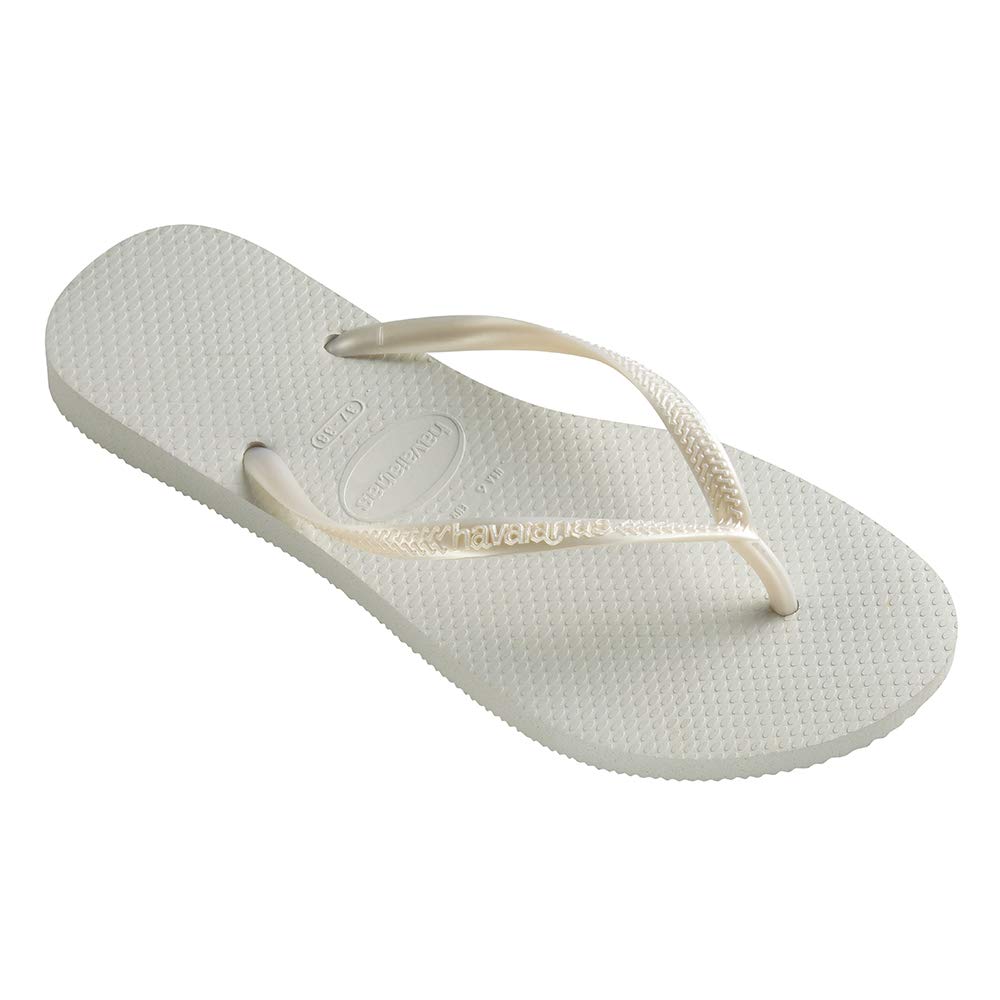 Havaianas Girls Slim (Mini Me), White, UK child 10/11