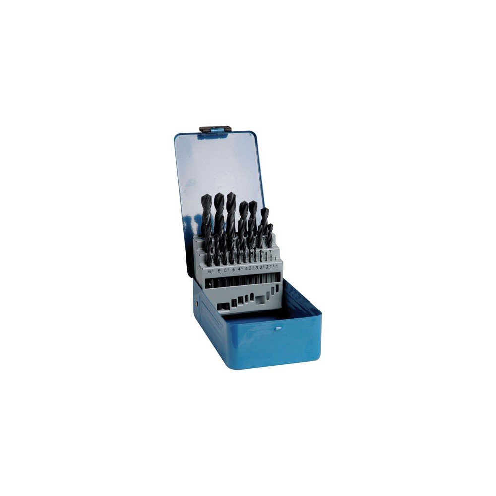 Brocas metal HSS TIVOLY 90200170003 en estuche de 25 forets laminés de un à treize mm