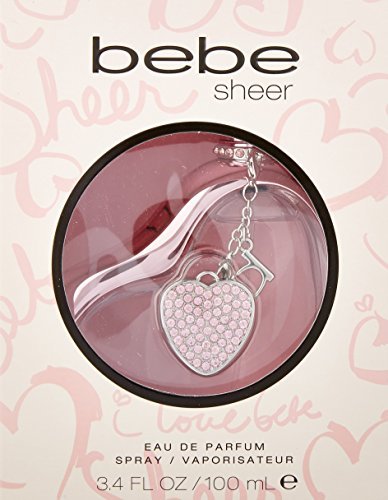 Sheer by Bebe for Women, Eau de Parfum Spray, 3.4 Ounce