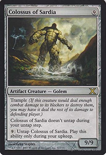 サルディアの巨像　Colossus of Sardia  アルターネイト 枠ズレ Amazon.co.jp: サルディアの巨像/Colossus of Sardia （レア） ※英語版