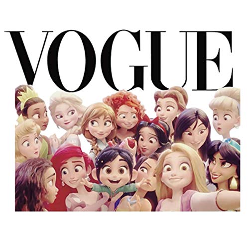 WAY2BB - Patch thermocollant Vogue Princesses Disney (8 x 6,2cm)