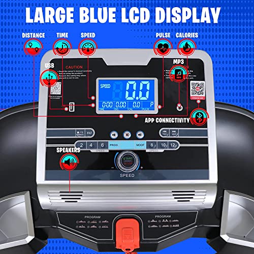 Image of Kobo 2.5 HP - 5 HP Peak DC Motorised Treadmill for Home Use with Bluetooth Connectivity APP