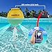 Portable Fish Finder Large HD Display Wireless Fish Finder, Fish Finders & Depth Finders for Boats with 147 feet Depth Detection Sensor, Rechargeable Castable Fish Finder Display Fish, Temp, Depth