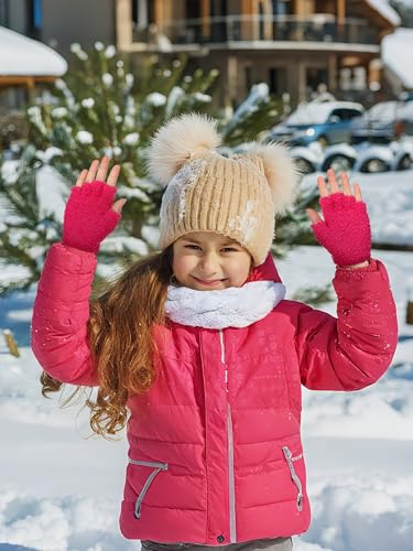 Image of Geyoga 6 Pairs Kids Fingerless Gloves