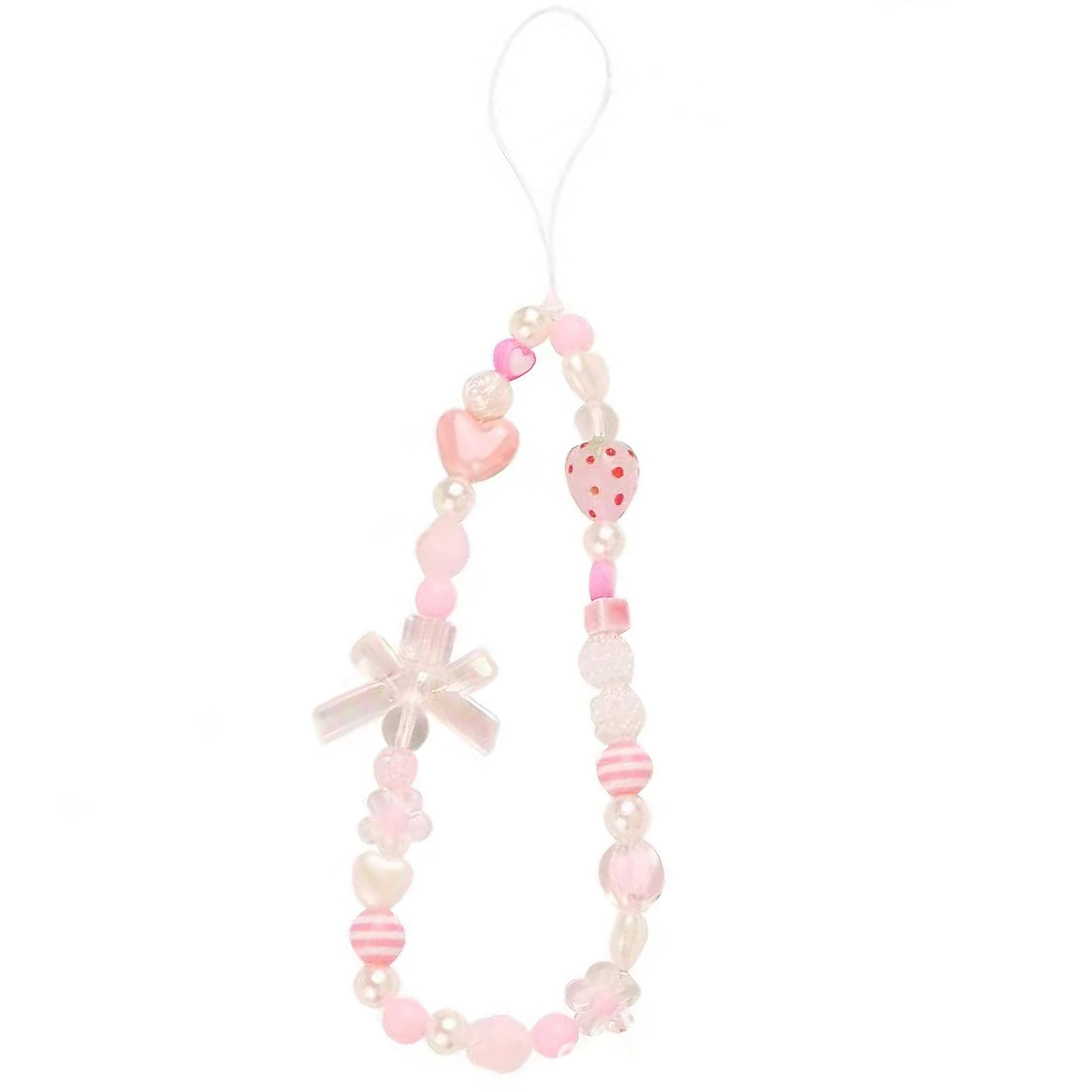 Duomama Strawberry Pink Phone Lanyard