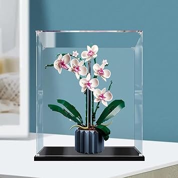 Acrylic Display Case for Lego Orchid 10311 Building Set, Dustproof Display Box Compatible with Lego 10311 - Model Not Included (Style A)