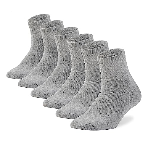 Image of WANDER Womens Ankle Socks Full Cushioned Cotton Socks 6 Pairs Anti-blister Quarter Athletic Socks 7-10 /10-13