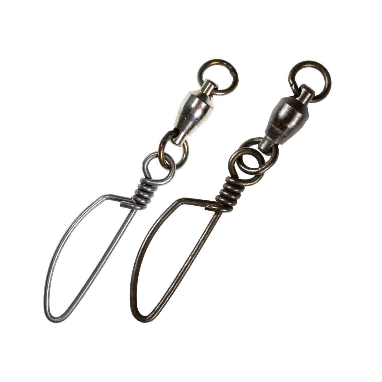 Rite Angler Double Welded Eye Ball Bearing Snap Swivels Stainless Steel 30-500 lbs (2 Pack) Fishing Lure to Line Connector Freshwater Saltwater Fishing (Black, Tuna D.W.E. Ball Bearing 300 lbs.)