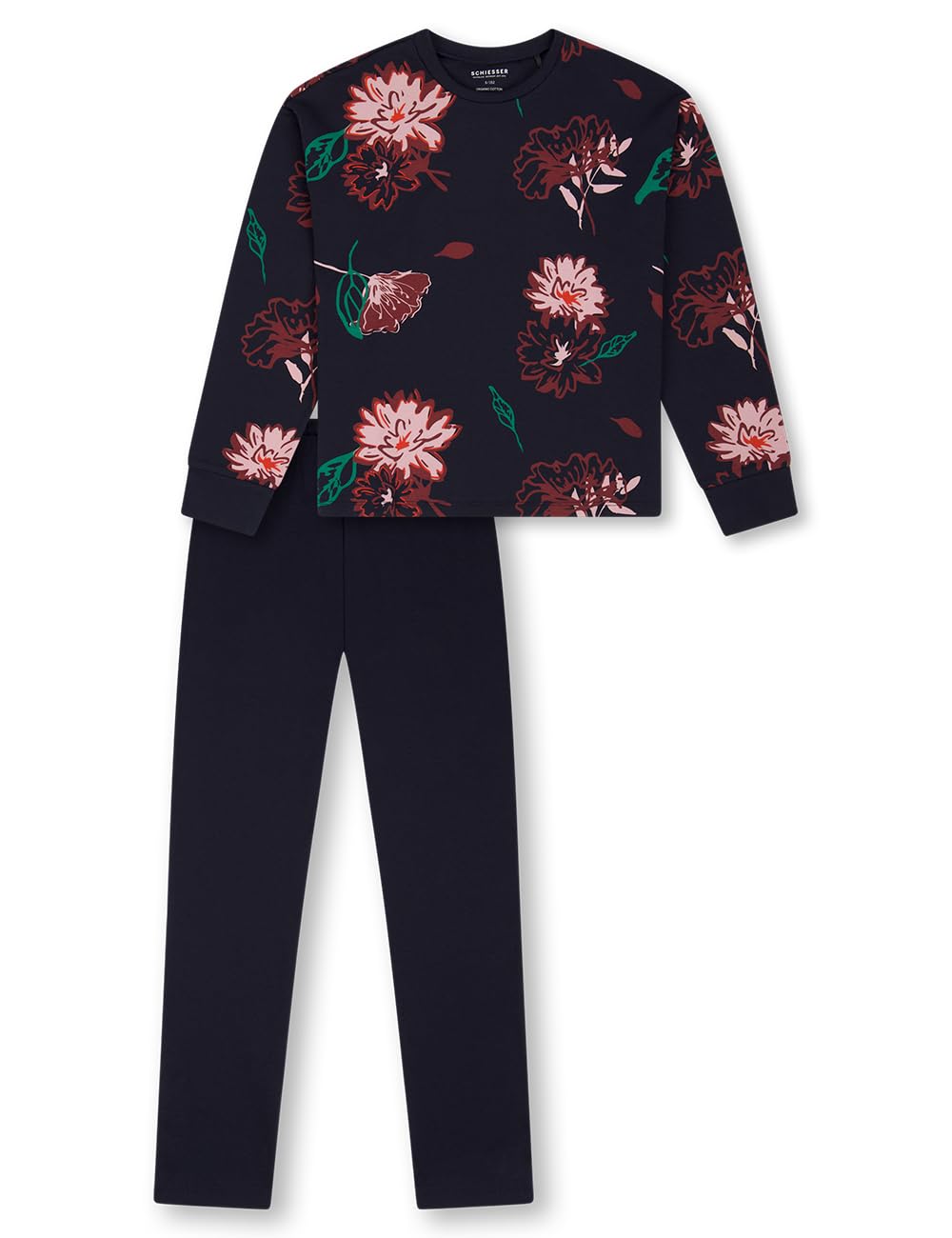 Schiesser Mädchen Schlafanzug Set Pyjama warme Qualitäten Interlock - Größe 140 bis 176