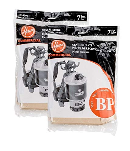 14 Hoover Shoulder Vac and Back Pack Type Bp Bags Part # 401000bp, 1ke2103000