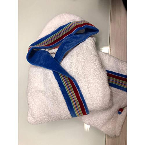 GABEL - GABEL TRUDY ACCAPPATOIO PONGO JUNIOR TINTA UNITA IN PURO COTONE 100% - BIANCO-ARANCIO, 4(anni9-10 h131-140)