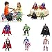 smileh Supereroi Torta Topper Figurine Vendicatori Decorazione Torta Figura Giocattoli Marvel Mini Figurine Set per Bambini Decorazione per Feste di Compleanno