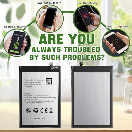 5180mAh Neu LiFHPV466595PFH Akku Ersatz Kompatibel mit Blackview A52 Ersatzbatterie mit aktualisiertem Reparaturwerkzeugsatz – Bild 5