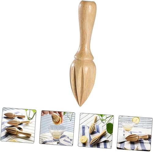 Miniatura 3 de Exprimidor manual de cítricos de madera, prensa de mano, escariador de limón naranja, extractor de frutas fácil de apretar para cocina uso doméstico