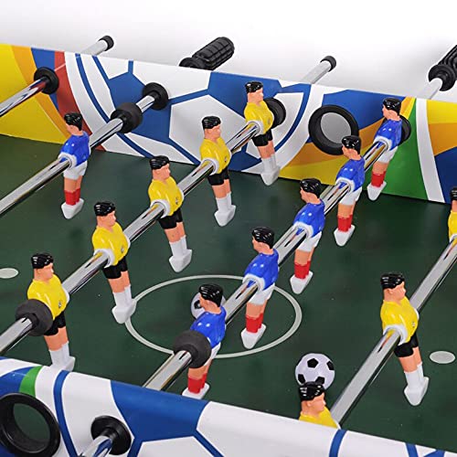 HUIBBGO 48-Zoll-Tischfußballtisch, Holzfußballtischspiel mit Fußbällen, geeignet für 4 Spieler, Tischfußball in Wettkampfgröße für Kinder, Erwachsene, Fußballtisch für Spielzimmer – Bild 7