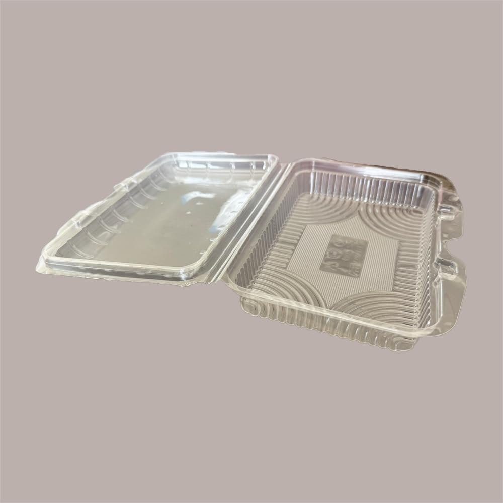 Lucgel Vaschetta con Coperchio PET Rettangolare 700 cc -100 pezzi -