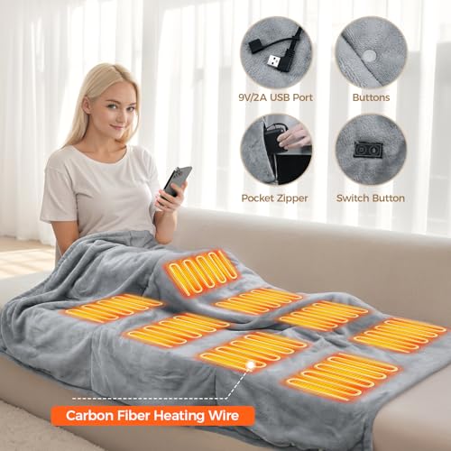 Shinehome RTAX-018S Heated Blanket Battery Operated thumb #4