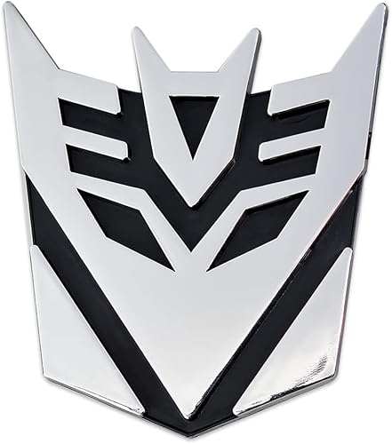 3D Transformer Decepticons insignia emblema calcomanía cromado