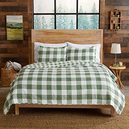 Great Bay Home 3-Piece Reversible Buffalo Check Cabin Bedding Queen Quilt. All-Season, Comfortable, Soft Quilt Set - Felix #TOP5