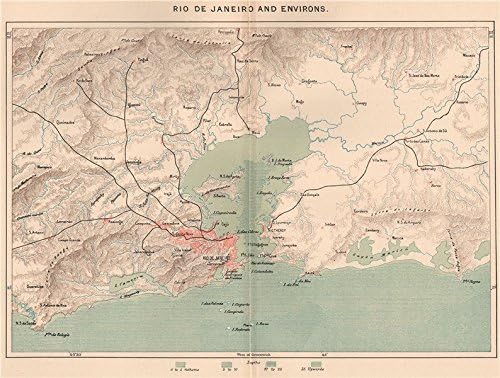 Rio De Janeiro And Environs Brazil 15 Old Antique Vintage Map Printed Maps Of Brazil Amazon Co Uk Home Kitchen Rio De Janeiro And Environs Brazil 15 Old Antique Vintage Map Printed Maps Of Brazil Amazon Co Uk Home Kitchen