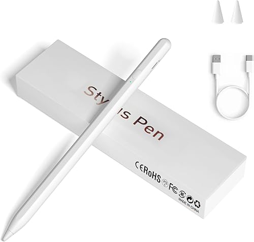 Lápiz óptico para pantallas táctiles, lápiz universal de punta fina para iPad con absorción magnética, compatible con iPhoneiPadSamsungAndroidTablet