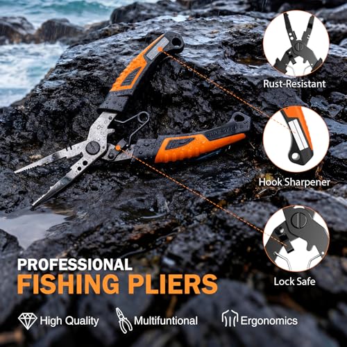 Image of PLUSINNO Fishing Gear-Fishing Rod & Fishing Backpack, Fish Net,Tackle Box | Tackle Backpack Kit With Fishing Pole For Saltwater & Freshwater, Fishing Floating Net, Fishing Tools, Fishing Tackle Bag