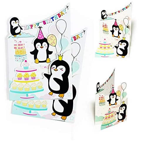 Diese-Klappkarten Carte d'anniversaire Pingouin Cover