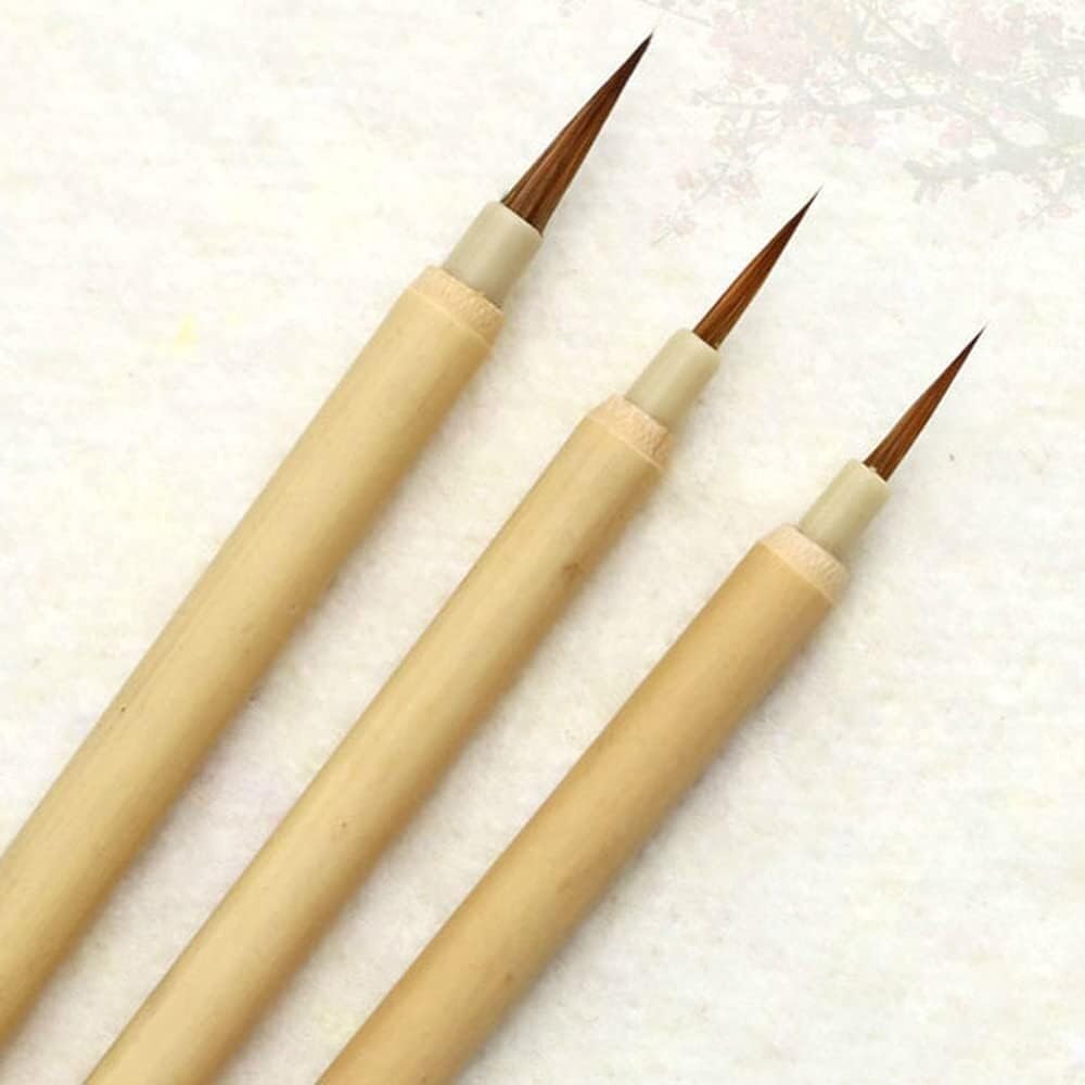 Kalligraphie-Pinsel, Schreibpinsel, 3 Stück/Set, chinesische Kalligraphie-Pinsel, Stift, Aquarell, Ölgemälde, normale Schrift