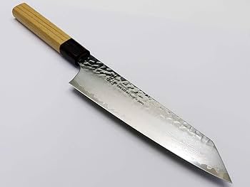 Amazon | V金10号ダマスカス33層鎚目 和式剣型牛刀（切付牛刀）190