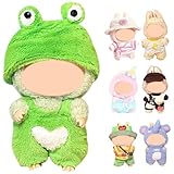 Kuscheltier Kleidung Outfit, Niedliche Mini Plüsch Puppen Kleidung Outfit nur Bekleidungs zubehör für 17cm Puppen Pullover Hoodie Kleidung DIY Kinder Geschenke - C