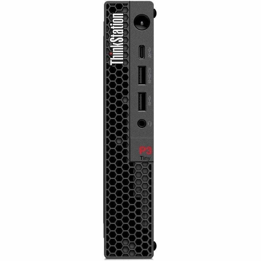 Image of Lenovo ThinkStation P3 Gen 2 30K50057US Workstation - 1 x Intel Core Ultra 7 265-16 GB - 512 GB SSD - Tiny - Black