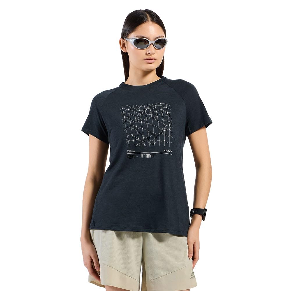 Odlo Merino Tencel Hyper Map Short Sleeve T-Shirt XS