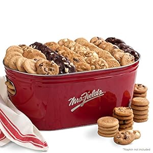 Mrs. Fields – Nut Free Signature Heritage Cookie Tub, Assorted with 144 Nibblers Bite-Sized Cookies without Nuts in our 3 Signature No Nut Cookie Flavors
