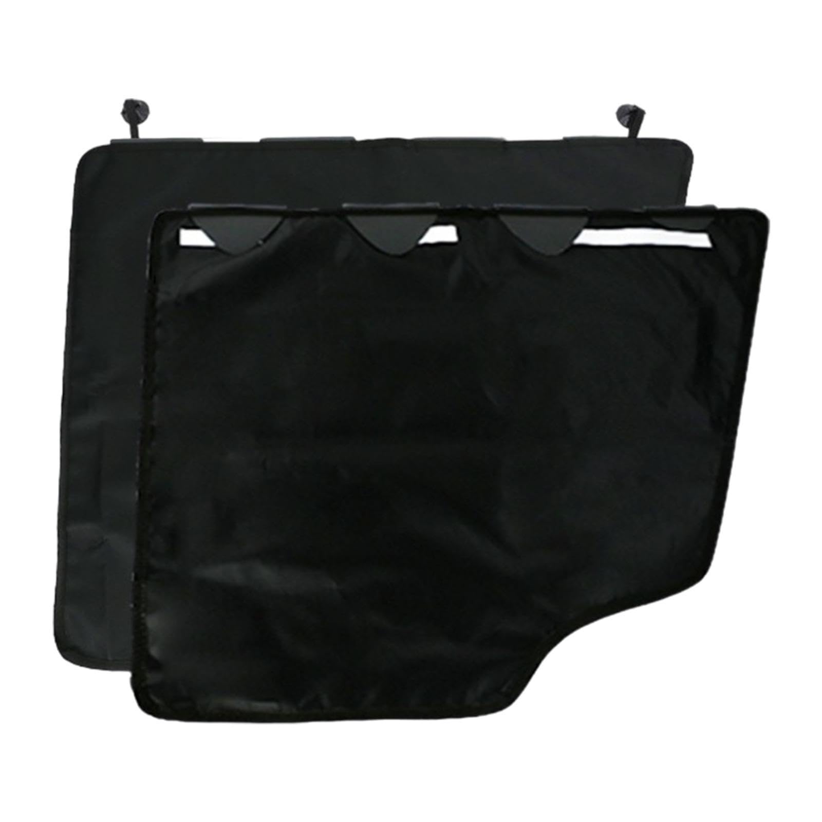 Lot de 2 de Portières de Voiture pour Chiens, Tapis Anti-Rayures pour Animaux, Lavables et Imperméables, avec Une Conception Résistante Au, Noir