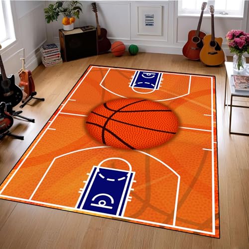 Tapete decorativo cancha de baloncesto 3'x5'