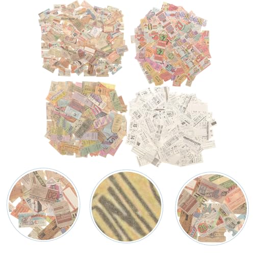 Journal et matériaux de décoration murale de style scrapbooking rétro 1200p - 5