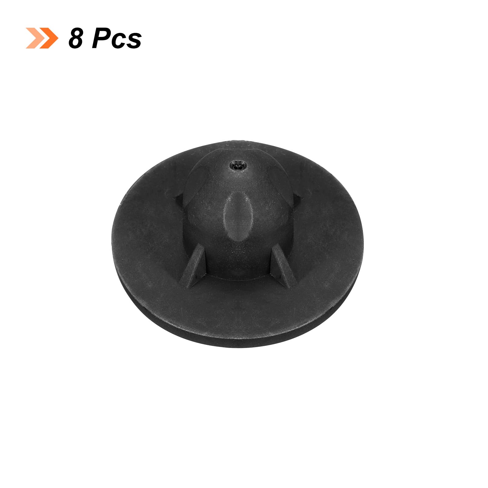 PATIKIL 8 Pack Camping Stuhl Fuß 13mm Schlauch Durchmesser Abnehmbar Rutschfest Hockerfüße Ersatz für Wandern Draußen Schwarz