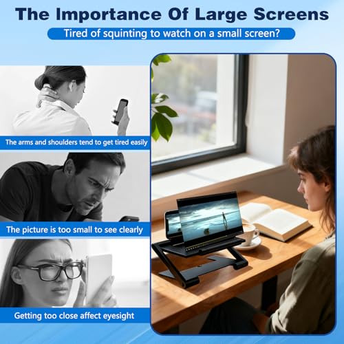 Image of Screen Magnifier Version, 2026 New 3D HD Mobile Phone Magnifier Projector Screen, Portable Foldable Phone Screen Amplifier Screen Enlarger for Movies Videos, Supports All Smartphones