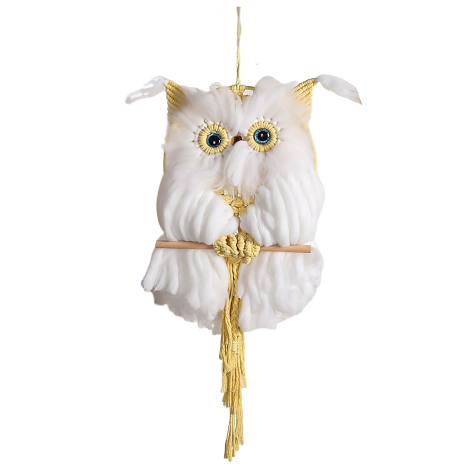 Xinsheinelry Artistic Owl Cotton Tapestry, Hand Woven Wall Hanging for or Apartment Decors Ornament