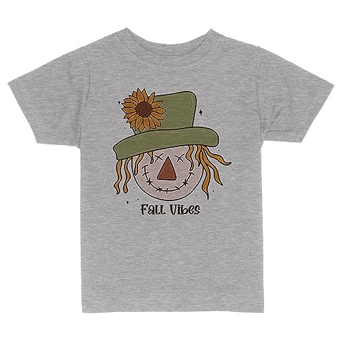 Scarecrow Fall Vibes Toddler Kids T-Shirt