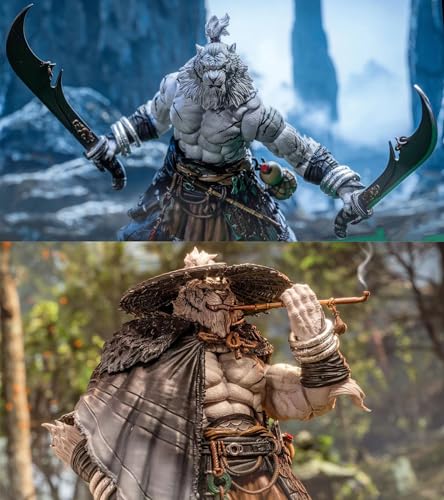 Image of RAYGE3LOV FuRay Planet Blade Master Weng White ver 1 /12 Scale Figure 8.5in Furry Action Figures,Furay Series weretiger wave5 weretiger,Orcs,Beastmen(White ver Special Editions)