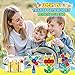 43 Pcs Mini Magnetische Bausteine Reiseset, Spielzeug ab 3 4 5 6 Jahre Junge Mädchen Reisespiele Kinder ab 3-6 Flugzeug Beschäftigung Kinder Geschenk Jungen 3-6 Jahre STEM Montessori Spielzeug