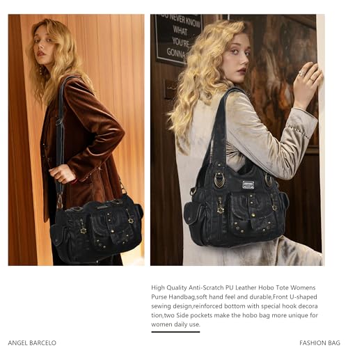 Image of Angel Barcelo Hobo Bag for Women Crossbody Purse and Handbags Shoulder Bags