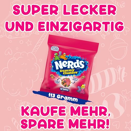 Gummy Clusters 113g XXL Packung - Amerikanische Süßigkeit, Original aus USA, Einzigartig und Lecker - Mengenrabatt, Ideal zum Sparen (10x Packungen)
