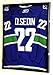 sfDisplay.com,LLC. Sports Jersey Display Case Select Your Size 98% UV Lockable 3 Sizes to Choose Uniform Jacket Frame (Black Wood Finish, Large Jersey=31.5x23.5x2)