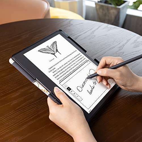 Image of CoBak Case for Kindle Scribe - All New PU Leather Cover with Auto Sleep Wake Feature for Kindle Scribe 10.2 inch 2022 & 2024 Released with Pen Holder