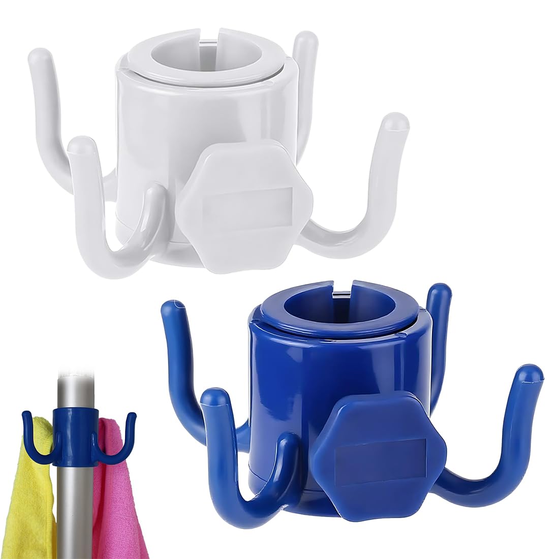 Gancho para Colgar de Sombrilla de Playa 2pcs Plástico 4-Pines